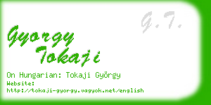 gyorgy tokaji business card